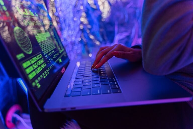 Entering a password on a laptop for account security