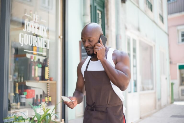 Small business owner planning a content calendar